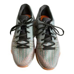 Nike KD 8 Easy Euro Light Grey Orange Lace-Up Basketball Shoes Youth Size 7